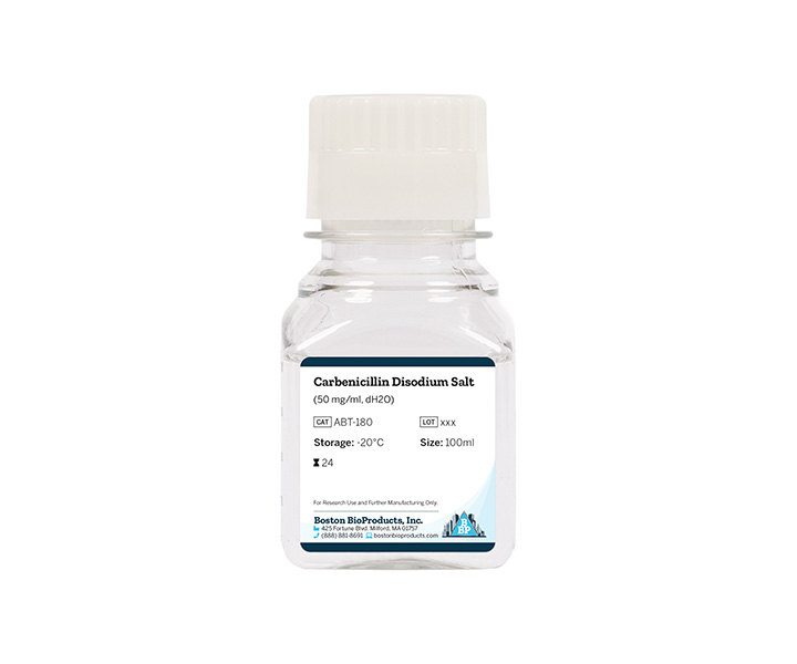 Carbenicillin Disodium Salt (50 mg/ml, dH2O)