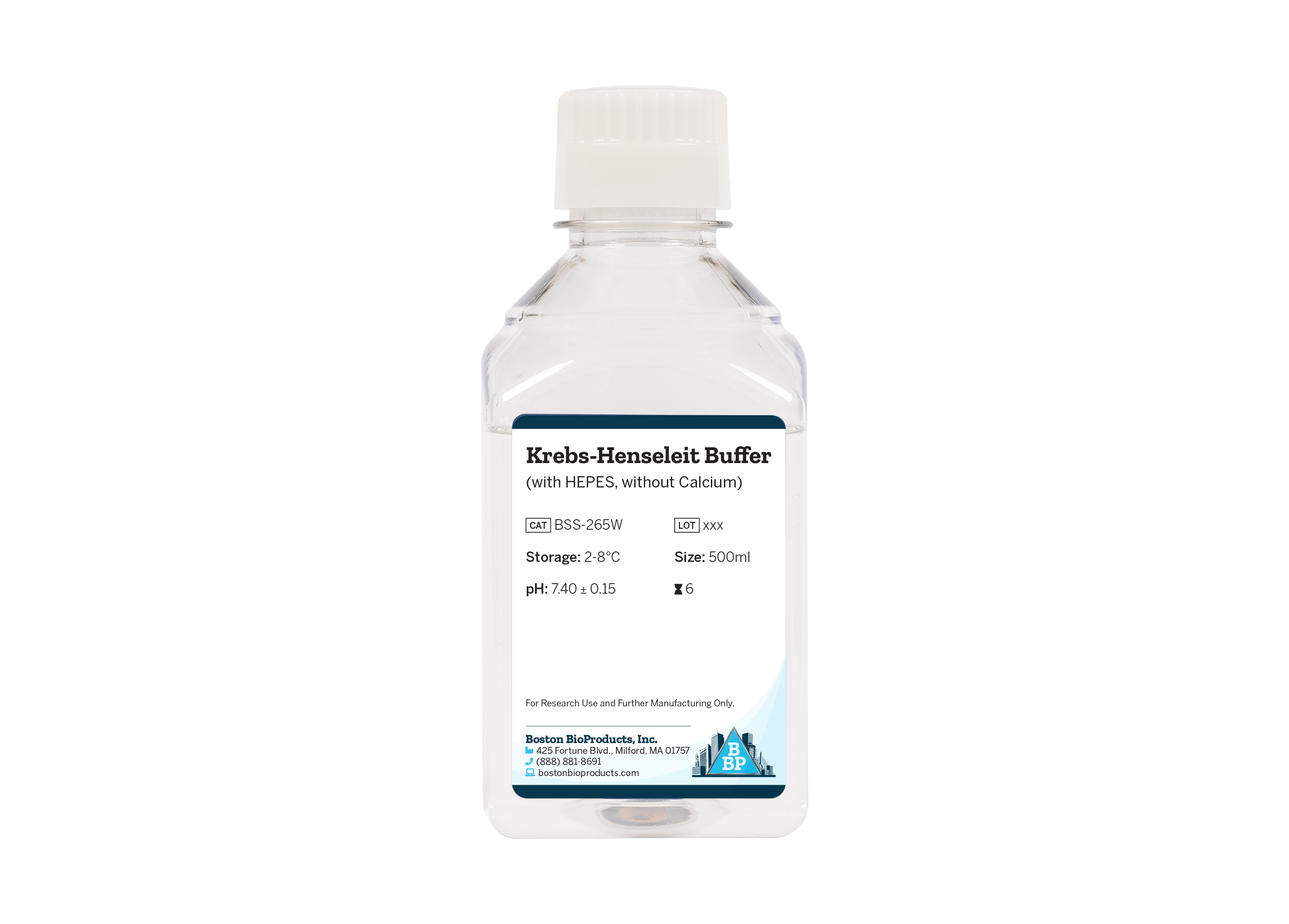 Krebs-Henseleit Buffer (with HEPES, without Calcium)
