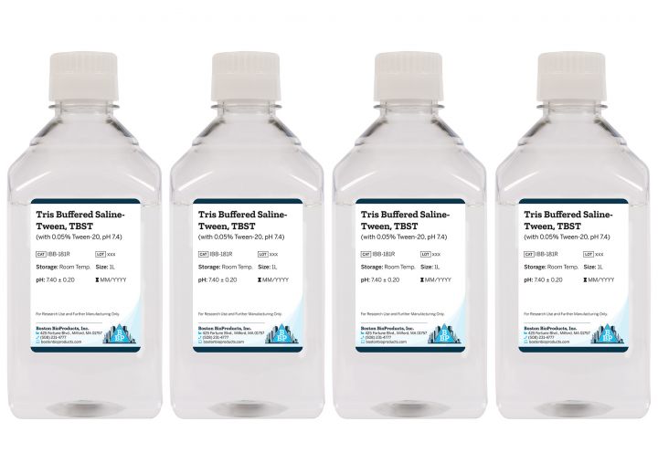 Tris Buffered Saline-Tween, TBST (with 0.05% Tween-20, pH 7.4)