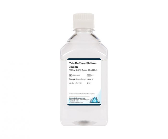 Tris Buffered Saline-Tween  (20X, with 2% Tween-20, pH 7.4)